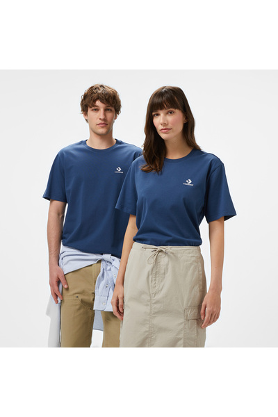 Converse Κλασικό μπλουζάκι Unisex Navy Blue