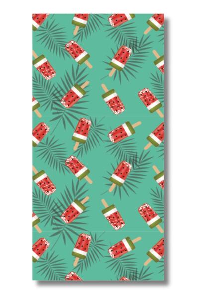 DOFİ Adult Unisex 70X140Cm Summer Patterned Beach Towel - Bath Towel - Sea Towel