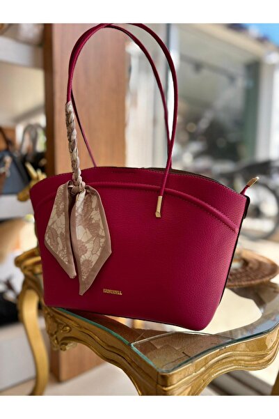 KRISTE BELL Women's Bag with Hand and Shoulder Strap Leather 7256 Fuchsia