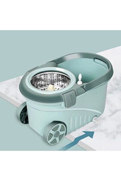 Flippy Rotating Mop Set with Bucket Flippy, Plastic and Microfiber, 8L, Green