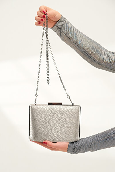 ROZA CANTA Platinum Snake Women's Evening Dress Night Portfolio Bag