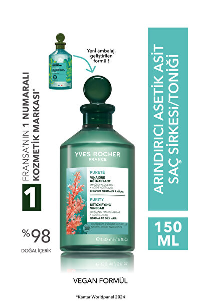 Yves Rocher Arındırıcı Asetik Asit Saç Sirkesi ve Toniği - Yağlı Saçlar / Pur...