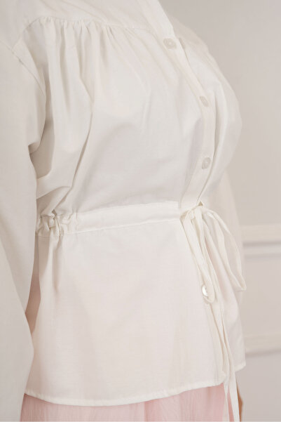 MODA Short Shirt with Bell Tunnels Above the Skirt