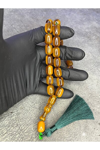 Mos Tespih Large Size High End Rope Tasseled Crimping Amber Prayer Beads
