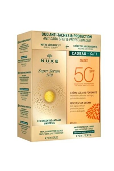 Nuxe Koyu Leke Karşıtı ve Koruyucu Bakım İkilisi - Super Serum10 30 ml + Face Cream SPF50 50 ml 3264