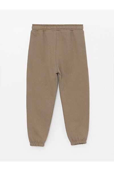 LC Waikiki LCW Kids Bej Beli Lastikli Kalın Basic Erkek Çocuk Jogger Eşofman Altı