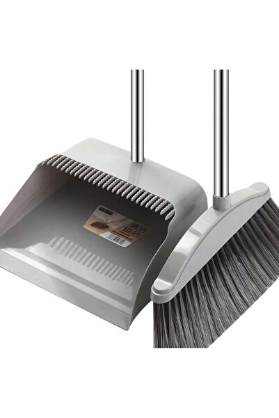 Flippy Broom Set with Dustpan and Silicon Broom, Flippy, Gray, 90 x 72 x 100 cm