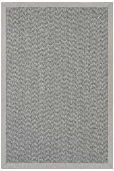 Sisal Halı Basel Gri Sisal Halı İnce Bordürlü Oturma Odası Salon Halısı Hasır...