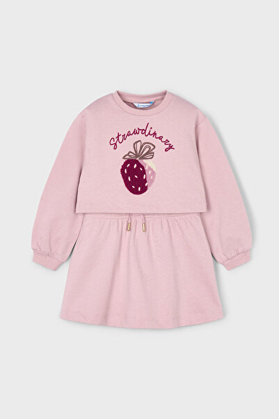 MAYORAL Φόρεμα φούτερ για κορίτσια – Ροζ