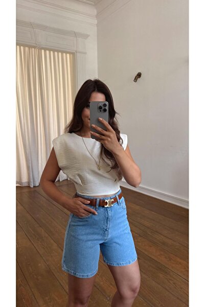 Fistan Byn Melisa Vatkalı Natural Bluz