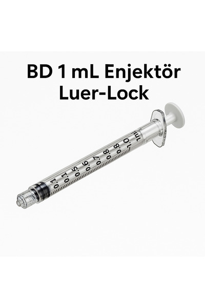 BD MICROLANCE 1ml cam enjektör Luerlock-Prp Mezoterapi Enjektörü 1 cc 10 Adet tek kullanımlık