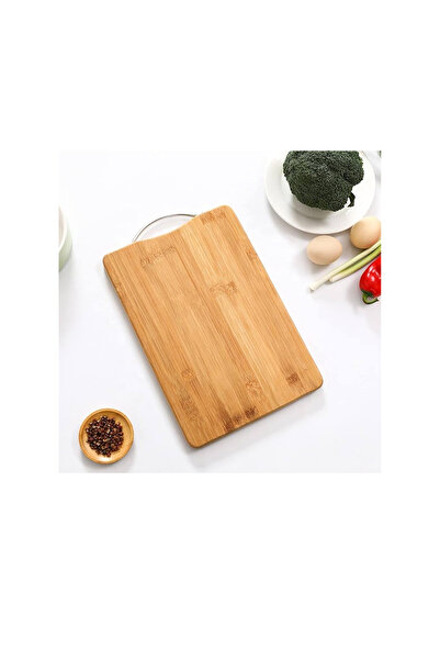 Bisbell لوح تقطيع من الخيزران بمقابض، آمن للطعام، خالٍ من مادة BPA، مقاس 20×3...