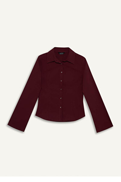 DeFacto Fitted Poplin Uzun Kollu Gömlek F9434AX25AU