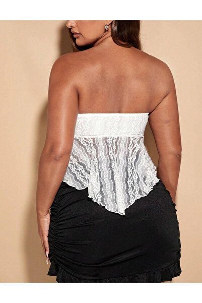 SHEIN Curve+ top, white