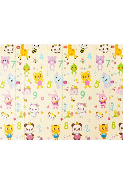 Flippy Baby Play Mat, Reversible, Marine/Exotic Print, XPE+PE, Waterproof, 180x200x1.5 cm