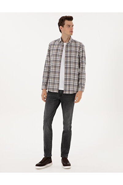 Pierre Cardin Antrasit Slim Fit Jean Pantolon 50315274-VR006