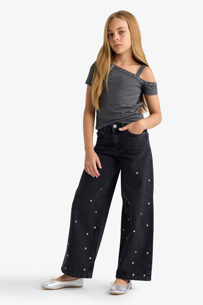 DeFacto Anthracite Girl's Jean Pants F7640A8/Nm36