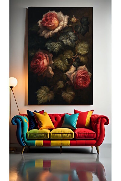 özkacar FLORI CU ASPECT VECHE XVII Home Wall Salon Salon de înfrumusețare Bir...