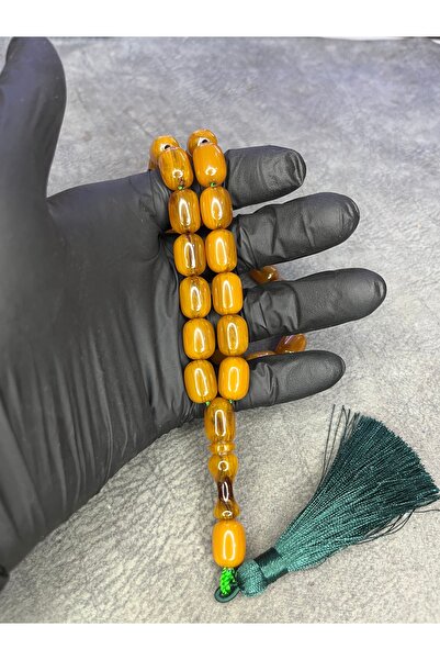 Mos Tespih Large Size High End Rope Tasseled Crimping Amber Prayer Beads