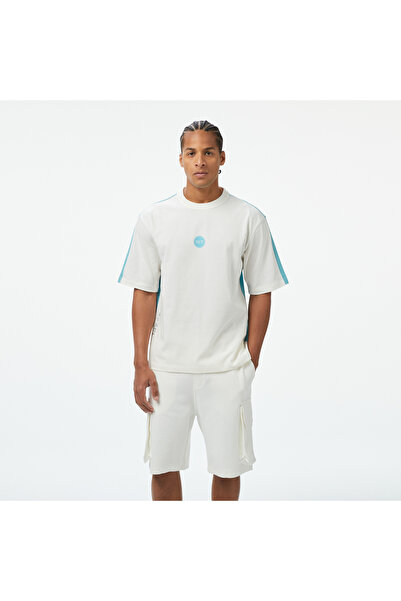 United 4 UNITED4 Erkek Mavi/Beyaz T-Shirt