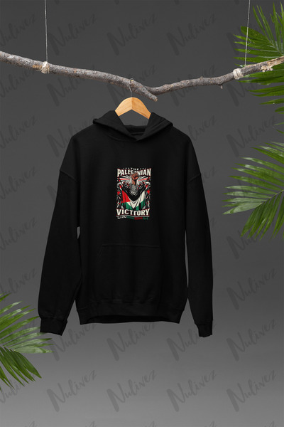 Nulivez هودي كبير الحجم مطبوع بتصميم فلسطيني عالي الجودة للجنسين