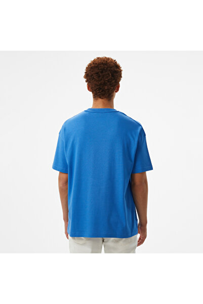 Gant Hoss X Baskılı Bisiklet Yaka Erkek Mavi T-Shirt