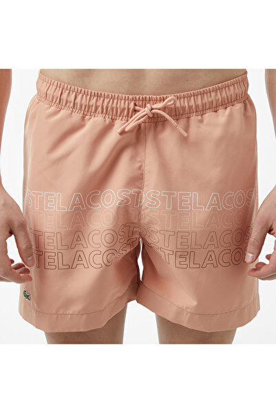 Lacoste Erkek Regular Fit Baskılı Bej Mayo