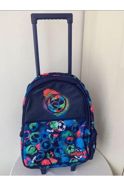 SMIGGLE Çekçekli Işıklı Tekerlekli Çanta