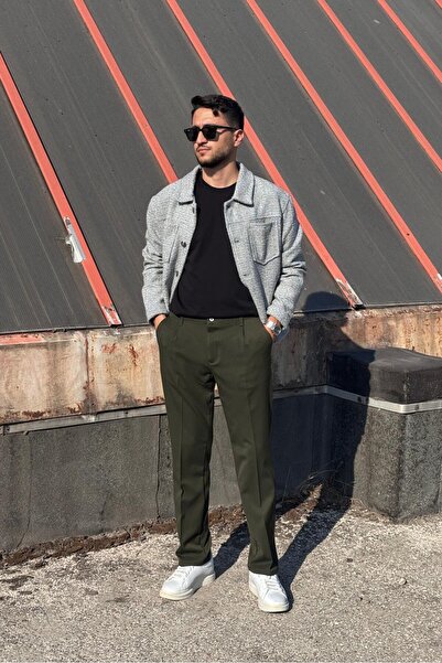 inpool Oversize Fit, Pile Detail, a Quality Fabric, Old Money Culture, Fabric Pants 24Inp292