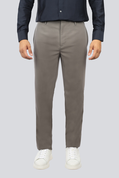 Emporio Armani Men's Regular Fit Straight Leg Metallic Eagle Signature Beige Pants Em003660 Af18079-U8092