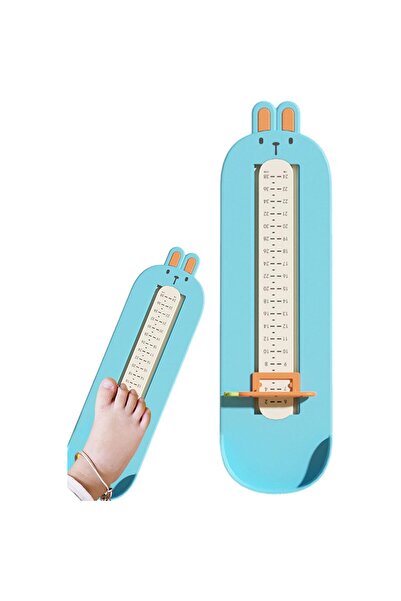 Flippy Device for Measuring Baby Foot Length, Flippy, 6-24, Bunny Model, Blue