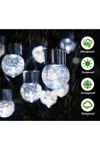 SELEXMO Lampa Solara selexmo, LED, Tip Candelabru Mic, Cu Bila Din Sticla Cra...