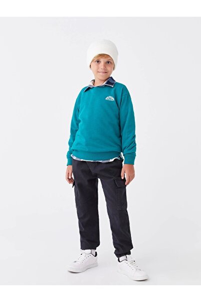 LC Waikiki Lcw Kids Anthracite Comfortable Fit Boys' Jogger Cargo Pants