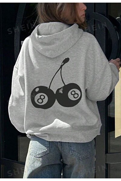 Kalic Studio سويت شيرت كبير الحجم من تشيري 8 بول