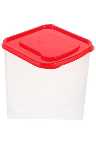Flippy Bread Storage Box, Plastic, 34 x 13 cm, Red Lid