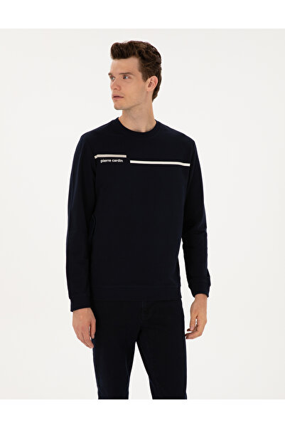 Pierre Cardin Lacivert Regular Fit Bisiklet Yaka Sweatshirt 50317675-VR033