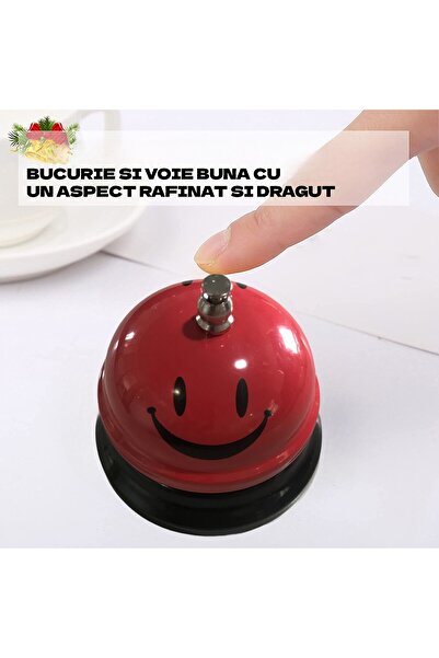 Flippy Multifunctional Metal Bell, Flippy, Red, 7.5x7.5x6.5 cm, Reception, Restaurant, Cafes
