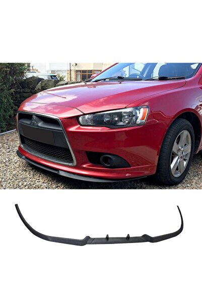 HasAkman Mitsubishi Lancer Evo Ön Lip Mat Siyah Ön Tampon Lip