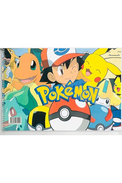 Deniz Oyuncak POKEMON 25*35 SİPRELLİ 15 SAYFA RESİM DEFTERİ