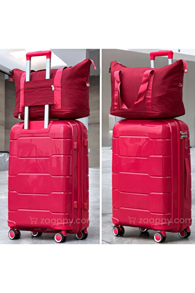 ZAAPPY Unbreakable PP Cabin Size 20 Inch[7-10kg] Luggage with Outdoor Bag Combo