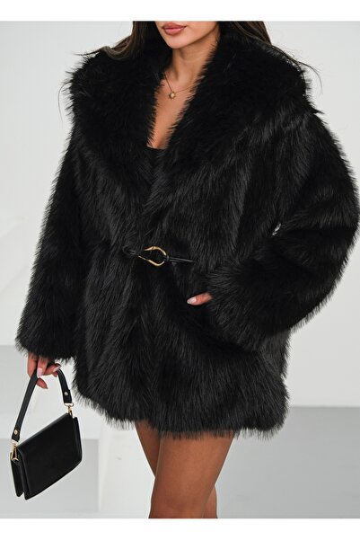 Chef d'atelier Γυναικεία επένδυση με ζώνη Premium Fur