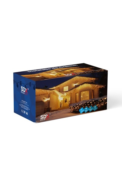 SDX Market Instalație de Crăciun, liniară, 100 m, 1000 LED-uri Q8, multicolor...