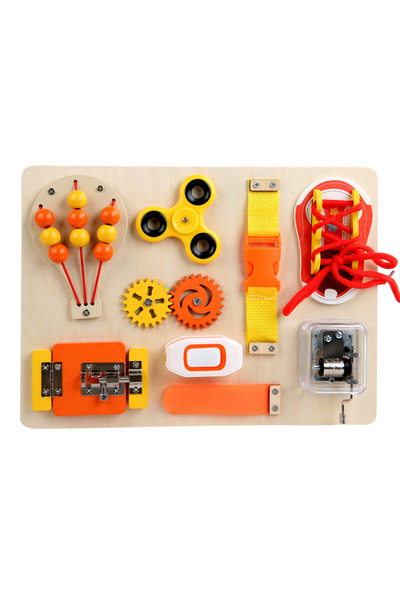 OEM Tablă educațională interactivă Montessori, din lemn, cu 9 funcții, pentru...