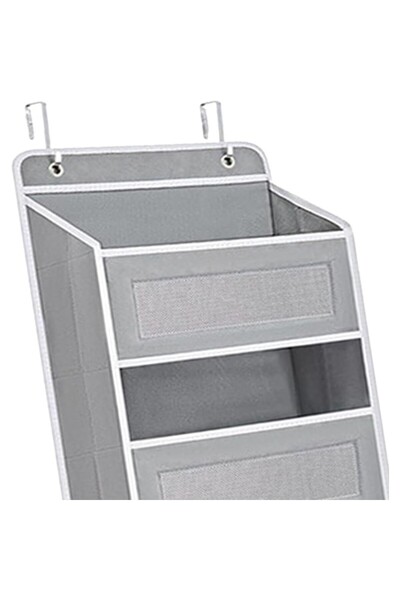 Flippy Hanging Door Organizer, Nylon & Mesh, Thickened Cardboard Base, 5 Main + 5 Side Pockets, 146x