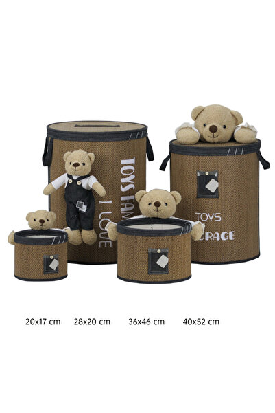 Home TR-1049 I 4LÜ YUVARLAK BAMBU SEPET SETİ