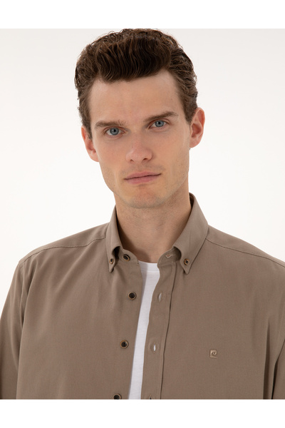 Pierre Cardin Vizon Regular Fit Uzun Kollu Gömlek 50316736-VR052