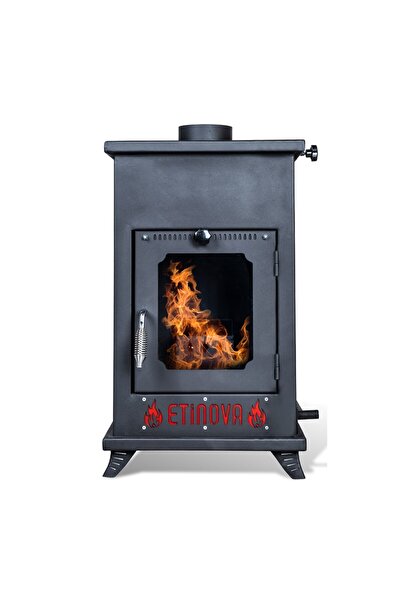 etinova Eti-K2 Küçük Fırınsız Odun ve pelet yakan Şömine Tipi Pelet Soba