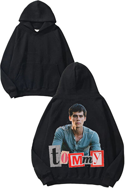 THEWERT Φούτερ με στάμπα Tommy Design με μαύρη κουκούλα