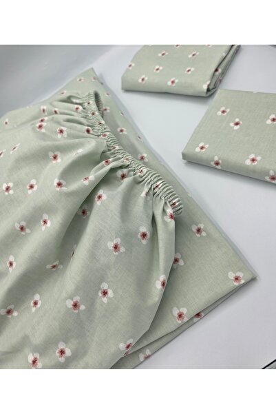 pınarhome collectıon 100% COTTON FABRIC RUBBERED SHEET+PILLOW CASE CORNER DEEP 28-30 CM SOFT FABRIC NEW SEASON