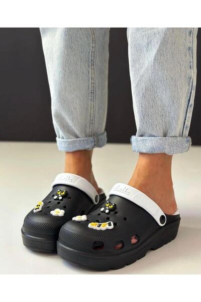 Seha Eva Closed Front Double Sole Garden Bathroom Hospital Cook Slippers Cross Slippers Model